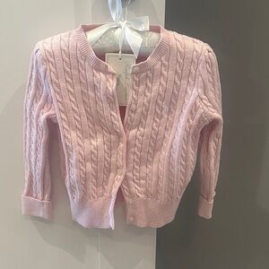 Ralph Lauren Light Pink Knit Cardigan Sweater